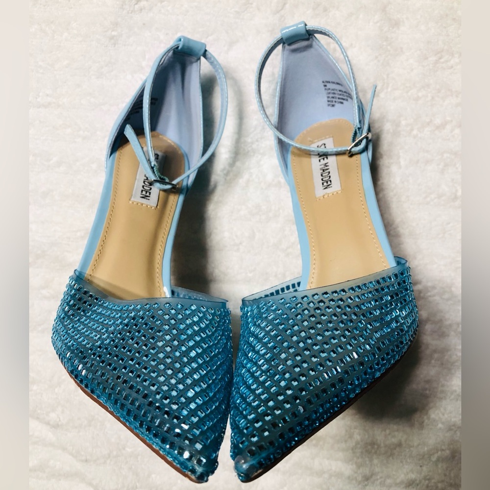 Steve Madden Alisha Pump/ light Blue Pointy Stiletto Heels. Size 8 - Picture 8 of 16